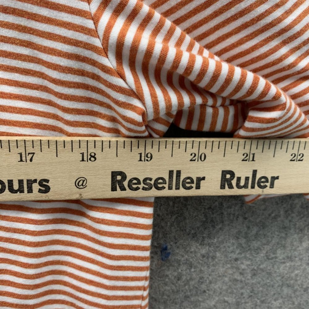 Johnnie O Polo Shirt Men Small Adult Orange White Striped Pockets Outdoors - Picture 7 of 15